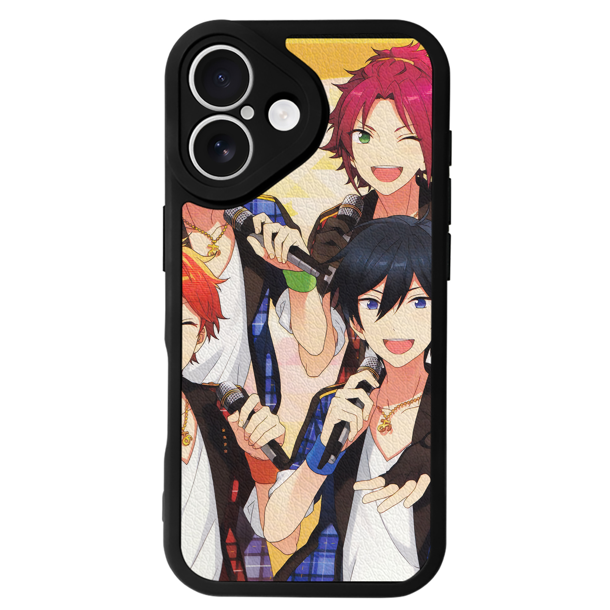 （画像用） あんさんぶるスターズ! Ensemble Stars 【iPhone 16シリーズ対応】シリコンスマホケース（レザー調） 材質：シリコン